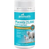 good health placenta 25000 60 capsules BB 08/2025