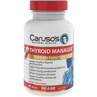 carusos  natural health thyroid manager 60 tablets
