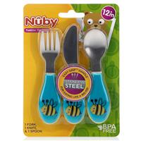 nuby stainless steel cutlery set