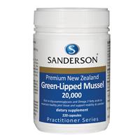 sanderson premium nz green lipped mussel 220 capsules