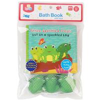 go baby bath book with animal toys