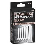 flawless finishing touch dermaplane glow replacement heads 6 pack