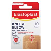 elastoplast flexible fabric knee and elbow 10 plasters