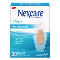 nexcare waterproof one size plasters 20 pack