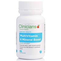 clinicians multivitamin & mineral boost 90 capsules