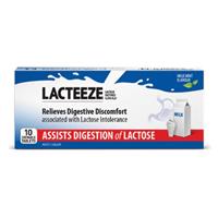 lacteeze extra strength 10 tablets