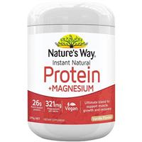 nature's way instant natural protein + magnesium 375g