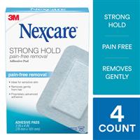 nexcare strong hold adhesive pad 4 pack