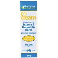 grahams c+ eczema & dermatitis cream 50g