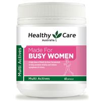 healthy care multi actives made for busy women 60 tablets