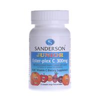 sanderson junior ester-plex c 300 mg orange chewable 110 tablets