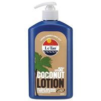 le tan spf 50+ coconut sunscreen lotion 500ml