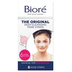 biore deep cleansing pore strips 6 original
