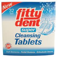 fittydent super denture cleaning 32 tablets