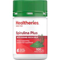 healtheries spirulina plus 100 tablets