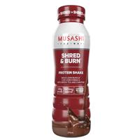 musashi shred and burn shake chocolate 375ml