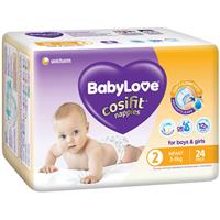babylove cosifit nappies infant 24 pack