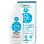 grahams natural baby eczema body and bath oil 100ml