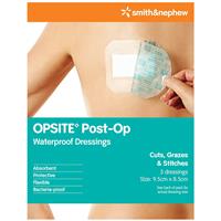 opsite post-op 9.5cm x 8.5cm single dressing