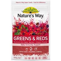 nature's way superfoods greens plus wild reds 100g