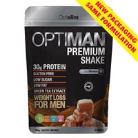 optislim optiman premium salted caramel shake 784g