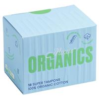 moxie 100% organic cotton tampons super 16 pack