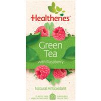 healtheries green tea with raspberry 20 bags