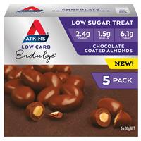 atkins endulge chocolate almonds 30g 5 pack