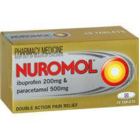 nuromol ibuprofen paracetamol dual-action strong pain relief 48 tablets