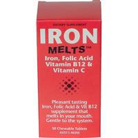 iron melts 50 chewable tablets