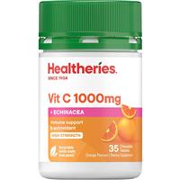healtheries vit c 1000mg plus echinacea 35 chewable tablets