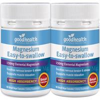 good health magnesium easy to swallow twin pack 180 capsules