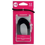 my beauty hair snag free thick elastic 12 pack black
