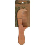 natural beauty wooden comb with handle