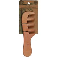 natural beauty wooden comb with handle