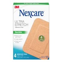 nexcare ultra stretch adhesive pads 4 pack