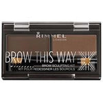 rimmel brow this way eyebrow powder kit 003 dark brown