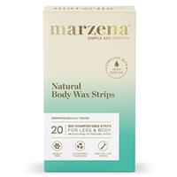 marzena natural body wax strips 20 pack
