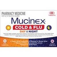 mucinex cold & flu day & night 48 tablets