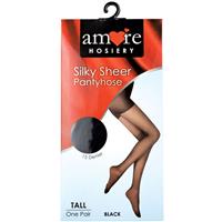 amore hosiery pantyhose black 15 denier tall