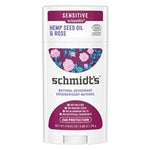 schmidts sensitive deodorant stick hemp oil rose
