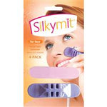 silkymit hair removal glove and exfoliator for face 4 pack