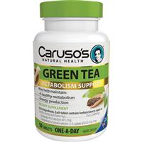 carusos natural health one a day green tea 50 tablets