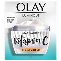olay luminous niacinamide + vitamin c moisturiser 50g