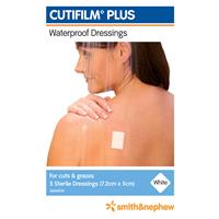cutifilm plus waterproof dressings hypo 7.2x5cm 5 pack