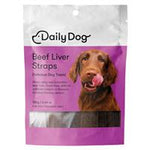 daily dog straps beef liver 180g