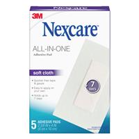 nexcare all-in-one adhesvie pad 5 pack