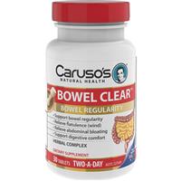 carusos natural health quick cleanse bowel clear 30 tablets