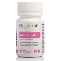 clinicians iron boost 30 capsules