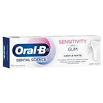 oral b toothpaste sensitivity & gum gentle white 90g